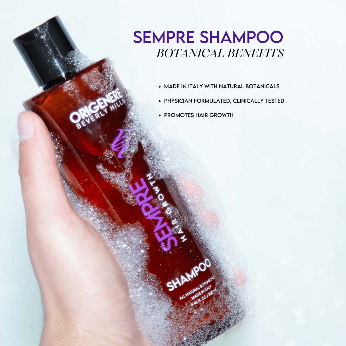 Sempre Hair Growth Shampoo with Natural DHT Blockers