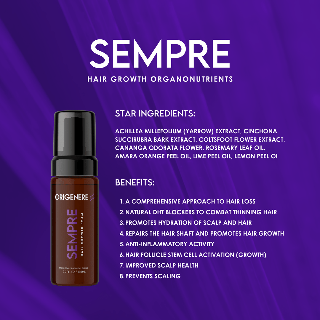 Sempre Hair Growth Foam / Organonutrient Botanical Blend